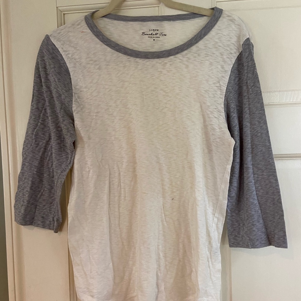 J Crew Baseball Tee